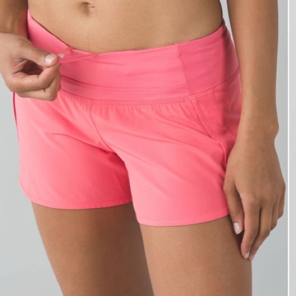 Lululemon Speed Up Mid Rise Running Shorts Pink